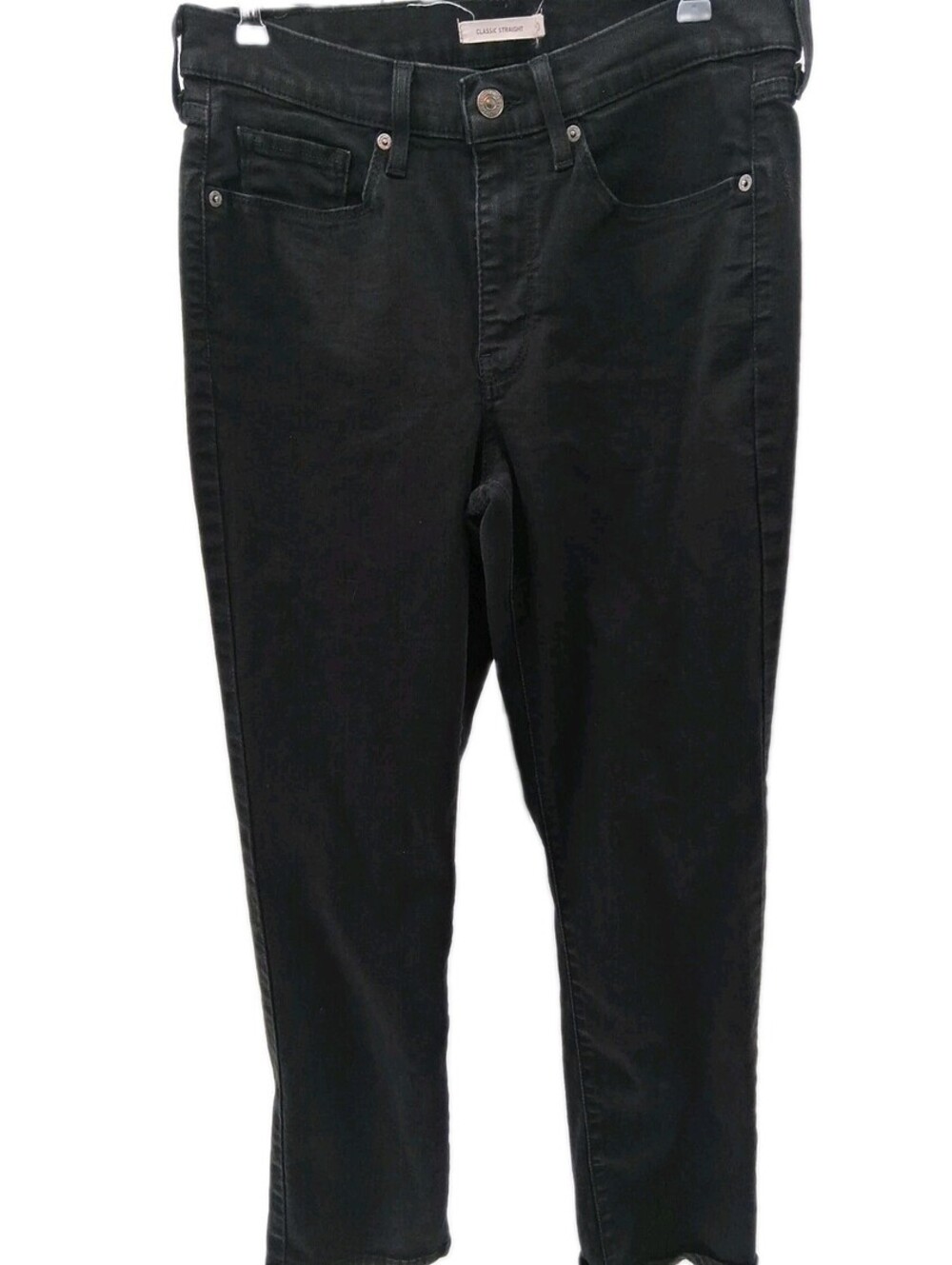 Levis Jeans Womens Size 10 Black Denim Classic Straight Stretch Cowgirl Casual